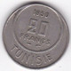 Tunisie Protectorat Français . 20 Francs 1950 - AH 1370. Copper Nickel - Túnez