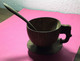 Lot Of Handmade Decorative Coffe/tee Cup Saucer Spoon, Coconut Shell, Mauritius - Tasas