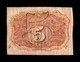 Estados Unidos United States 5 Cents George Washington 1863 Pick 101d BC F - 1863 : 2° Emission