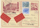 ÖSTERREICH 1966, Sonder-Bildpostkarte 1,80 S 20 Jahre Wiederaufbau (Wien – Kreditanstalt-Bankverein) Mit Zusatzfrankatur - Storia Postale