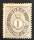 1877/79 - Norvegia - Norway - 1 - Post Horn - A2 - Unused Stamps