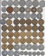 SPAIN - LOT A - 160  DIFFERENT COINS FROM  5 CENTIMOS 1940 UP TO 5 PESETAS 2001 (TABLE),  LM1.26 -  Collections