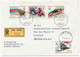 AUTRICHE - Enveloppe Affr Composé XII° Jeux Olympiques - Recommandée De 6840 Götzis - 7/4/1975 - Storia Postale