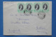 L4 CHYPRE CYPRUS BELLE LETTRE  1953 NICOSIA POUR  ESHER SURREY U.K +BANDE DE 4 QUEEN +++AFFRANCH. PLAISANT - Cyprus (...-1960)