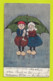 Il Pleut Bergère Couple Enfants En Sabots Sous Un Parapluie Illustrateur Shepheard En 1906 VOIR DOS M.M Vienne N°185 - Shepheard