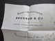 Delcampe - Frankreich 1875 Ceres Nr.51 Rautenstempel Nr.598 Nancy Gedruckter Faltbrief Borgon & Cie Rückseitig 3 Stempel - 1871-1875 Cérès