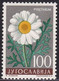 Joegoslavia 1957 Flora : Chrysantenum Cinerariifolium 100 Din Michel 820 MH - Nuovi