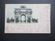 Frankreich 1900 AK Paris Arc De Triomphe Du Carrousel An Den Colonel De Villelles In Besancon Frankiert Mit Sage Nr.72 I - Arc De Triomphe