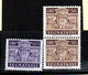 1945 San Marino Saint Marin SEGNATASSE STEMMA 3 Valori: 50 L (coppia) + 0,25 L MNH** - Impuestos