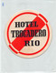 2883" ETICHETTA  ALBERGO - HOTEL TROCADERO  RIO (BRASILE)   MISURA DIAMETRO 11.00 CM - Etiquettes D'hotels