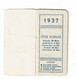 Calendrier Bijou 1937 A L ALLIANCE DELPY Bijoutier Poitiers - Petit Format : 1921-40