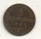 Monnaie, Allemagne , Scheide Munze ,1861 A, 120 Einen Thaler , 3 PFENNINGE , 2 Scans - Small Coins & Other Subdivisions