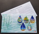 South Africa Year Water 2013 Dragonfly Crop Food Fish (stamp FDC) *odd Shape *unusual - Lettres & Documents
