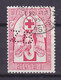 Belgium Perfin Perforé Lochung 'ZB' 1956 Mi. 1035, Blutspenden Blood Donor Donor Du Sang Red Cross Croix Rouge (2 Scans) - 1951-..