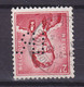 Belgium Perfin Perforé Lochung 'I.R.' 1953 Mi. 974x, 2 Fr. König Baudoin BRUXELLES Brussel Cancel (2 Scans) - 1951-..