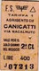 Biglietto Treno   -   AGRIGENTO CENTRALE  / CANICATTI' -   Del  22. 06.  1965 - Europe