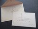 Frankreich 1900 Sage Nr.84 I EF Brief Mit Visitenkarte Von Gustave Larroumet Secretaire Perpetuel Academie Des Baux Arts - 1898-1900 Sage (Type III)