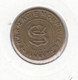 £ (34) Ganges Pharmacie Mourgues 25c Necessite Monnaie Jeton .. Laiton Rond 23 Mm .. Chiffres 8 Mm . - Monétaires / De Nécessité