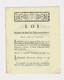 1791 REVOLUTION PRIX DU TABAC TABACS MANUFACTURES SUR 4 PAGES AVEC BANDEAU "LA LOI ET LE ROI" B.E.VOIR SCANS - Decreti & Leggi