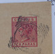 M4 CHYPRE CYPRUS  LETTRE DEVANT ENTIER 1891 LARNACA POUR ? ++AFFRANCH. PLAISANT - Cipro (...-1960)