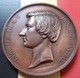 --PROMO 115€--BELGIQUE 9 AVRIL 1853 MAGNIFIQUE GRANDE MEDAILLE DUC DE BRABANT SIGNEE WIENER 75MM 210GR  LIRE DESCRIPTION - Monarquía / Nobleza