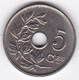 Belgique. 5 Centimes 1913 /10 Surfrappe 3 Sur 0. Albert I . Cupronickel, KM# 66, Rare - 5 Cents