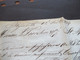 Delcampe - GB 1846 Transit Schiffspost Plymouth - St. Malo Frankreich Rote / Blauer Und Schwarze Stempel!! Faltbrief Mit Inhalt!! - Lettres & Documents