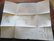 Delcampe - Spanien 1858 Roter Stempel K2 Espagne Und Schwarzer K2 San Sebastian Faltbrief Ohne Inhalt Nach Burdeos Philippinen - Covers & Documents