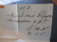 Delcampe - Spanien 1858 Roter Stempel K2 Espagne Und Schwarzer K2 San Sebastian Faltbrief Ohne Inhalt Nach Burdeos Philippinen - Covers & Documents