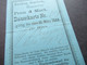 Deutsches Reich 1888 Eintrittskarte Dauerkarte Zoologischer Garten Hannover Preis 3 Mark Mit Trockenstempel - Tickets - Vouchers