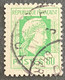 FRA0636U - Gouvernement Provisoire - Série D'Alger - Marianne D'Alger - 80 C Used Stamp - 1944 - France YT 636 - 1944 Coq Et Maríanne D'Alger