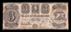 Estados Unidos United States 3 Dollars 1837 The Bank Of Manchester Michigan - Devise Coloniale (18e Siècle)