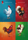 Hong Kong 2005 Anno Del Gallo 4 Cartoline Postali Nuove - Entiers Postaux