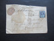 GB 1895 Jubilee Nr.89 EF Umschlag Jersey Kanalinsel Stempel Granville Franche Paquebot / Erst In Frankreich Abgestempelt - Brieven En Documenten