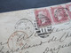 GB 1876 Nr.16 Waag. 3er Streifen Pl.-Nr.171 Nummernstempel P 11 Und Paddington Westminster Brief Nach Rouen Frankreich - Brieven En Documenten