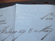 Delcampe - Brasilien Pernambuco 1865 Schiffspost über London Nach Bordeaux Handschriftl. Parana Stp. GB 1F 60C Rückseitig 6 Stempel - Storia Postale