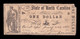 Estados Unidos United States 1 Dollar 1861 Pick S2329 Civil War State Of North Carolina - California