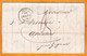 1842 - Cursive 33 Aniane, Hérault Sur LAC De Nismes, Nîmes, Gard - Via Gignac, Cad Fleurons Simples - 1801-1848: Précurseurs XIX