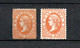 Victoria 1901/05 Old Def.stamps (Michel 136 And 150) Unused (no Gum) - Neufs