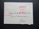 Frankreich 1949 Kleiner Umschlag Mit Eigenhändiger Visitenkarte Emile Minost President De La Banque De L'Indochine - Visitekaartjes