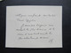 Delcampe - Frankreich 1949 Kleiner Umschlag Mit Eigenhändiger Visitenkarte Emile Minost President De La Banque De L'Indochine - Cartes De Visite