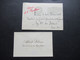 Frankreich 1934 Alte Originale Visitenkarte Albert Lebrun Präsident De La Republique Umschlag Roter Stempel President - Visiting Cards