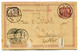 RC 22466 EGYPTE 1904 ENTIER OBL. HIWAN POUR L'ALLEMAGNE ( VOIR DESCRIPTION ) - 1866-1914 Ägypten Khediva