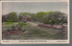 59110 ) Scotland Kirkcaldy Gardens Beveridge Park  Real Photo Postcard RPPC Coloured Tinted - Fife
