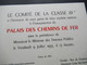 1937 Einladungskarte Palais Des Chemins De Fer Sous La Presidence De Le Ministre De Travauv Publics Tenue De Ville - Historical Documents