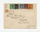 !!! AFFRANCH 5 COULEURS SUR LETTRE RECO DE CONSTANTINOPLE DE 1893 AFFRANCH MIXTE FRANCE - LEVANT. RRR. AU TARIF - Covers & Documents