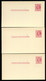 UX38 S54A 3 Postal Cards PLATE FLAWS INSCRIPTION Mint 1951 - 1941-60