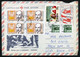 Poland Warszawa 1989, The Match Girl & Coat Of Arms Stamps Aerogram Cover Used To Florida USA | Mi 3163, 3128 - Aviones