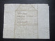 Angers - Beaufort  Faltbrief Mit Viel Inhalt / Lettre Aus Dem Jahre 1694 Kaufmann / Marchand / Händler - ....-1700: Precursori