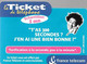 TICKET- TELEPHONE-PRIVE-FRANCE-TK-PR84-5Mn-T AS 300SECONDES-Gratté-V° Série Z11410143726-TBE/RARE - FT Tickets